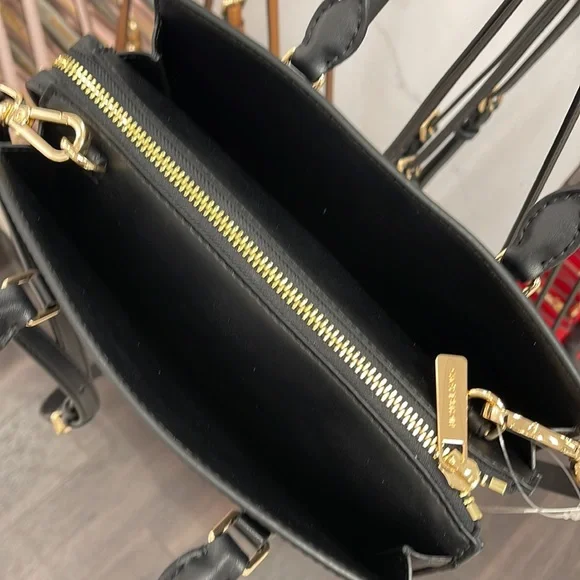 Michael Kors Sheila Small Center Zip Satchel Shoulder Crossbody Bag Non Leather - Picture 11 of 16